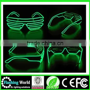 Hot Selling New Cool Led Light up Shutter Shaped Glasses thumbnail-1