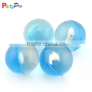Customized Fashion Design Clear Bouncy Ball With 3D Toy thumbnail-1