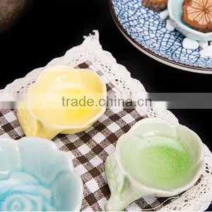 Rose Shape Ceramic Small Dishes HY167402 thumbnail-3