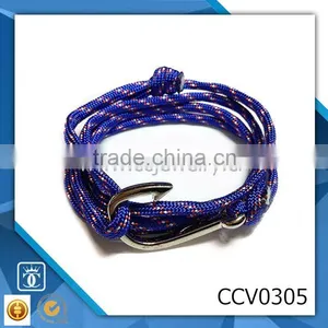 Drilling Anchor Bracelet Fashion Beads Leather Bracelet Sailor Anchor Bracelet Leather Bracelet Stainless Steel thumbnail-1