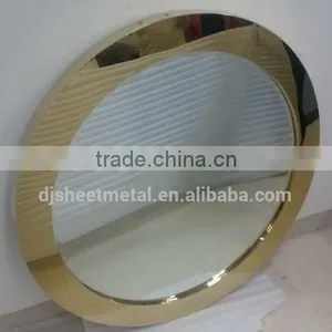 Gold Stainless Steel Mirror Frame thumbnail-1