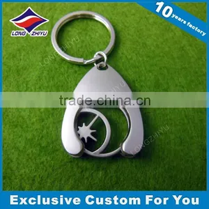 Custom Logo Coin Holder Keychain Silver With Logo Engrave thumbnail-6