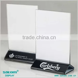Get $300 Coupon Silk Screen Printing Logo Plastic Restaurant Menu Holder thumbnail-1