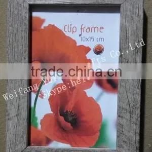 Distressed Wood Finished PS Plastic Picture Photo Frame thumbnail-2