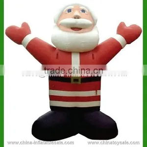 2015 Best Quality Funny Giant Lowes Inflatable Christmas Standing Santa Claus,santa Claus Decoration thumbnail-1
