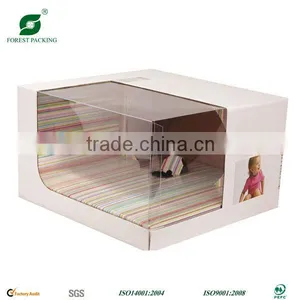 WHITE CARDBOARD PACKAGING BOXES WITH WINDOW thumbnail-1
