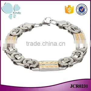 Factory Latest Design Punk Style Permanent Men Bracelet Stainless Steel Jewelry Most Popular Supplier's Choice thumbnail-1