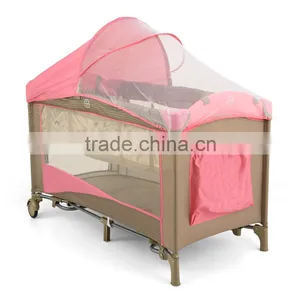 Deluxe Baby Playpen Travel Cot Baby Crib Baby Cot Baby Bed Portable Baby Playpen thumbnail-4
