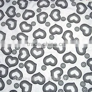 XQ Pure Polyester Heart-shaped Printing Taffeta Fabric Polyester thumbnail-1
