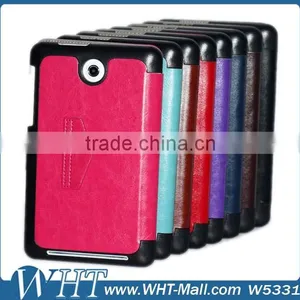 Crazy Horse Skin Leather Cover Case for ASUS ME 173X Flip Cover Wholesale thumbnail-1