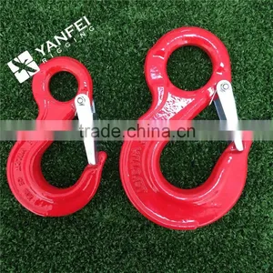 G80 Clevis Chain Hook With Latch/Self-Locking Hook thumbnail-5