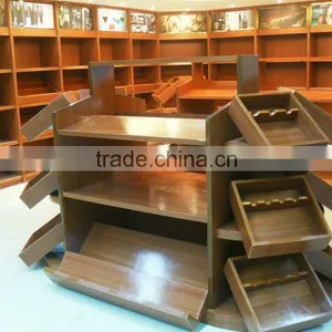 AL-SM070 Hot Sale Wooden Vegetables and Fruit Display Shelf Wooden Stand Quality Choice thumbnail-2