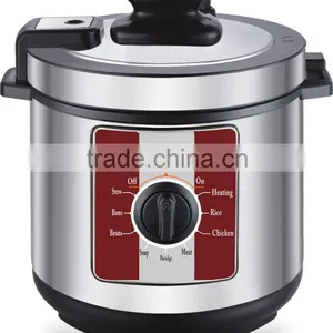 Zhongshan Basic Cheap 5L 6L 900w Stainless Steel Housing Multi Functions Rice Meat Mechanical Mini Electric Pressure Cookers thumbnail-1