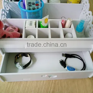 Home&office Eco-friendly Multiple Wooden/plastic Desktop Storage Box &jewelry Box thumbnail-6