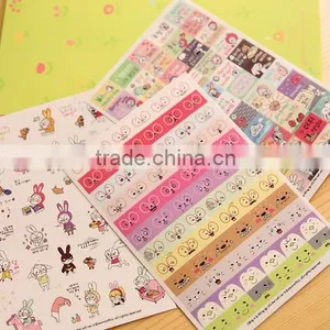 China ECO-friendly Non-toxic Cute Custom Cartoon PVC Paper Sticker thumbnail-3