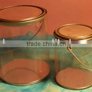 Round Clear PVC Gift Bucket thumbnail-1