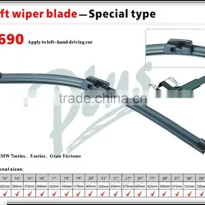 Auto Accessories Soft Front Windshield Wiper Blade S690 thumbnail-2