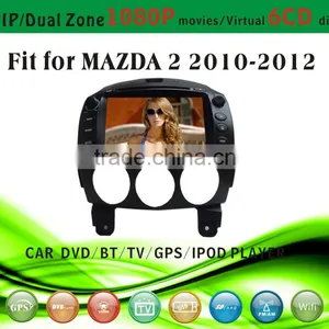 Android Car Dvd Playerr Fit for Mazda 2 2010 - 2012 With Radio Bluetooth Gps tv Pip Dual Zone thumbnail-1