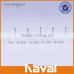 PE Stainless Steel Nail Cable Clip,good Price Plastic Wall Cable Clip thumbnail-2