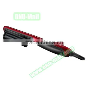 Multifunctional 2 in 1 Electric Hair Straightener Brush,Hair Curler for Wholesale thumbnail-2