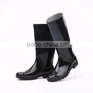2016 Simple Style Cheap Black Pvc Rain Boots Without Steel Toe, Cheap Plastic Pvc Rain Boots thumbnail-3