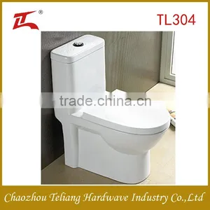 Teliang Good Quality Fashion Design Export Standard White Brighten Glaze Bathroom WC Toilet thumbnail-1