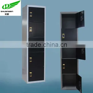 New Design High End Office Furniture, RFID LOCK 5 Tier Black Metal Locker Cabinet Quality Choice thumbnail-1