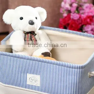 YIWU RODA 100% Canvas Fabric Durable Navy Wind Foldable Storage Box thumbnail-3