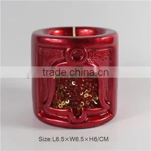 Cylindrical Ceramic Candle Holder thumbnail-1