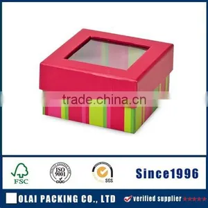 Customrized Cute Paper Chocolate Box With Window thumbnail-1