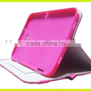 2014 New Products PU+ TPU Leather Stand Case Cover for Samsung Galaxy Tab 4 8.0 T330 thumbnail-1