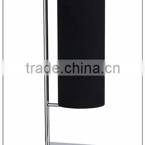 Portable Luminaire Table Lamp in Round Black Fabric Shade thumbnail-1