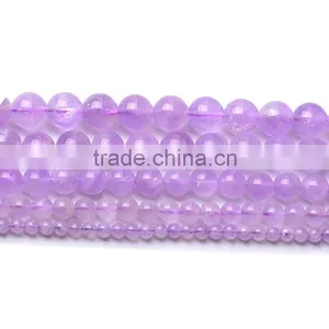 Factory Wholesale Natural Lavender Amethyst Beads Semi Handmade Beaded Jewelry Crystal Violet DIY thumbnail-3