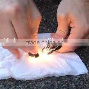 Plastic Flint Fire Starter Scraper Whistle Buckle for Survival Paracord Bracelet thumbnail-6