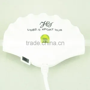 Shell-designed 4-port Usb 2.0 Hub Funny Usb Hub thumbnail-1