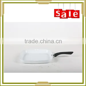 Colorful Pressed Non Stick Metallic Paint Aluminium Grill Pan Supplier's Choice thumbnail-3