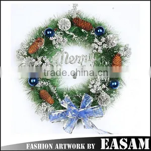 Christmas Letter Decoration Pine Cones Christmas Wreath thumbnail-1
