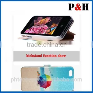 For IPhone 6 Leather Case, TOP Quality Printed Color PU Wallet Leather With Card Slot For IPhone 6 Case thumbnail-4
