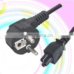 VDE Approval 3-prong AC Power Cable for Laptop Adapter thumbnail-1