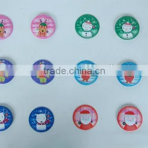 Round Customed Decorations for Festival Tins With Pin thumbnail-1