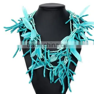 European Style Exaggerate Antlers Handmade Choker Necklace thumbnail-1