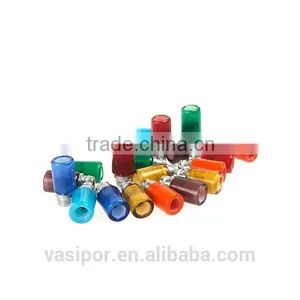 Wholesale Hot Colorfull Big Opening Drip Tip Pyrex 510 Glass Mouthpiece thumbnail-3