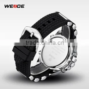 2015 LCD Men Watch White Quartz Sport Wrist Watch Digital Date Day Alarm Dual Time Quartz Timepiece thumbnail-6