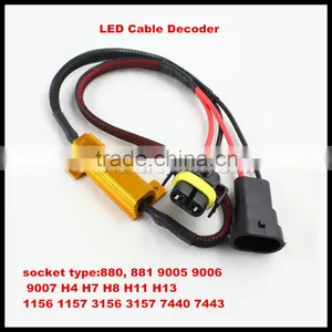 880 881 9005 9006 9007 H4 H7 H8 H11 H13 1156 1157 3156 3157 7440 7443 No Error Load Resistor No Flickering Decoder for LED Light thumbnail-1