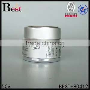 50g Silver Aluminium Jar, pp Plastic Inner Aluminum Jars, Aluminium Cream Jar thumbnail-2