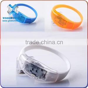 2016 Multi-function Sound Reactive Silicon Led Bracelet Watch thumbnail-4