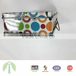 Tin Box With Pin Hinge and Handle, Shine Color, Nice Tin Case thumbnail-3