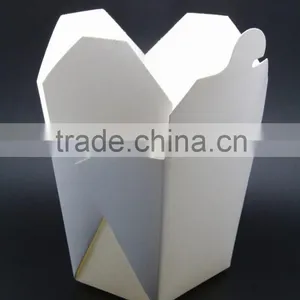 Hot Sale 16oz Disposable Food Grade Stronger Golden Paper Noodle Box With Handle Take Away thumbnail-1