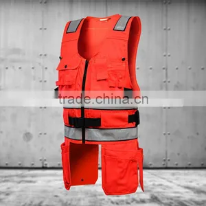 2015 Hot Selling EN20471 Hi-vis Tool Vest thumbnail-1