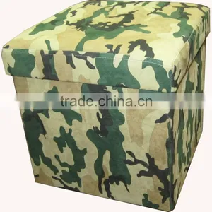 Stronger!! Army Green Foldablestorage Ottoman thumbnail-1